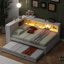 Lit de jour avec couchette en bois-485071065