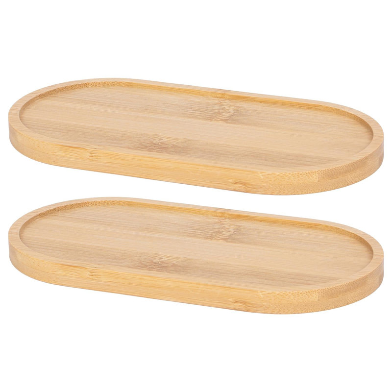 Bamboo Soap Dispenser Trays - Brown