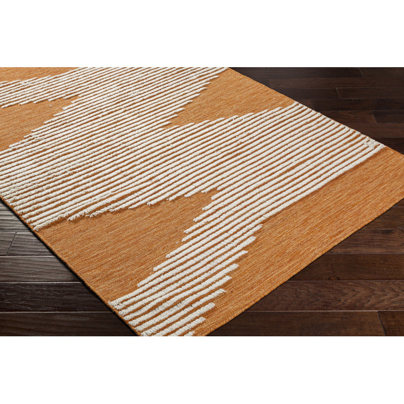 Williamsburg Wool Abstract Indoor Rug, Rectangle 5' x 7'6"