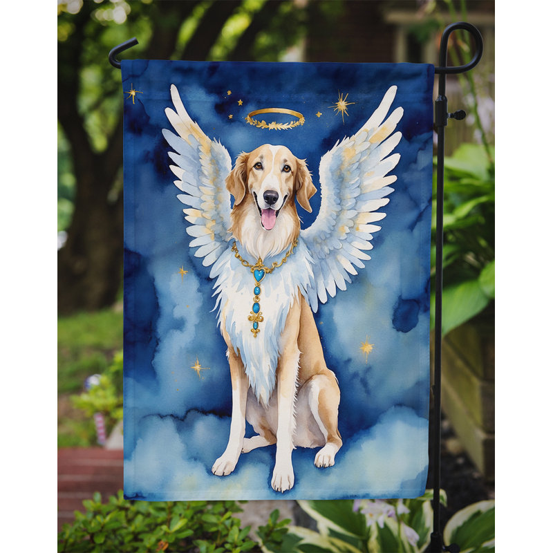 Drapeau de jardin Borzoi My Angel