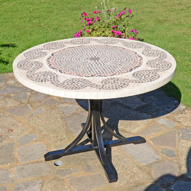 Avignon Garden Stone Mosaic Table