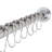 Kingston Brass Edenscape 60-Inch to 72-Inch Adjustable Shower Curtain Rod with Rings-22017212