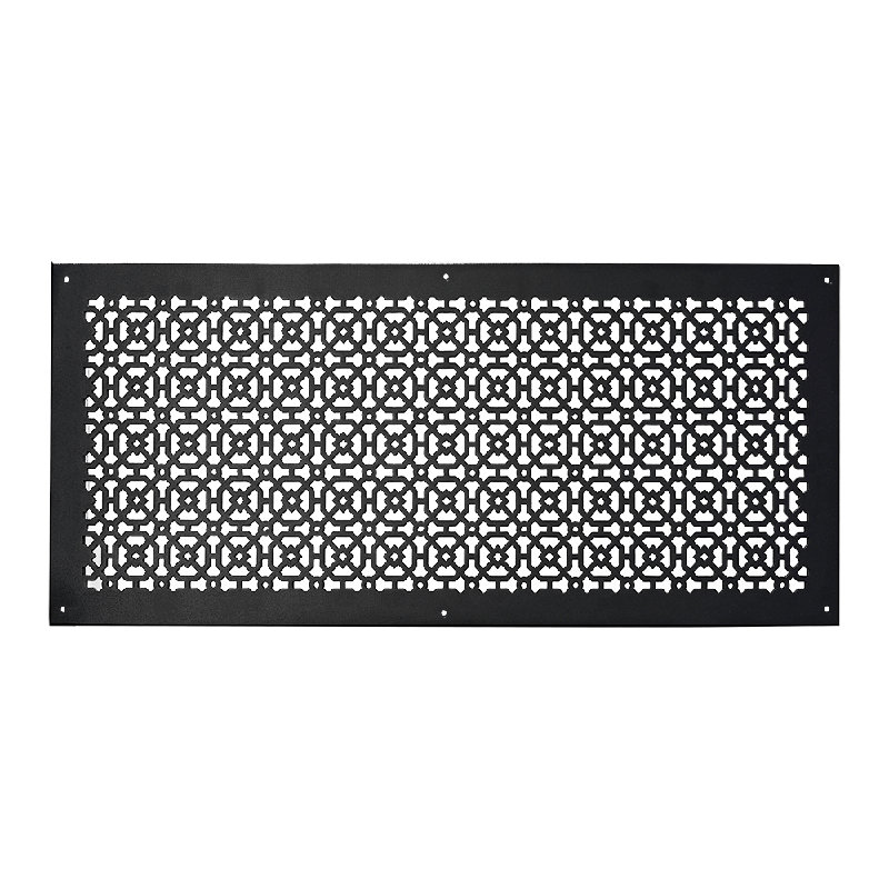  Ouverture de conduit 12 po x 30 po AIR | Grille d'air lourde en fonte d'aluminium (14 po x 32 po au total) | Thermolaqué
