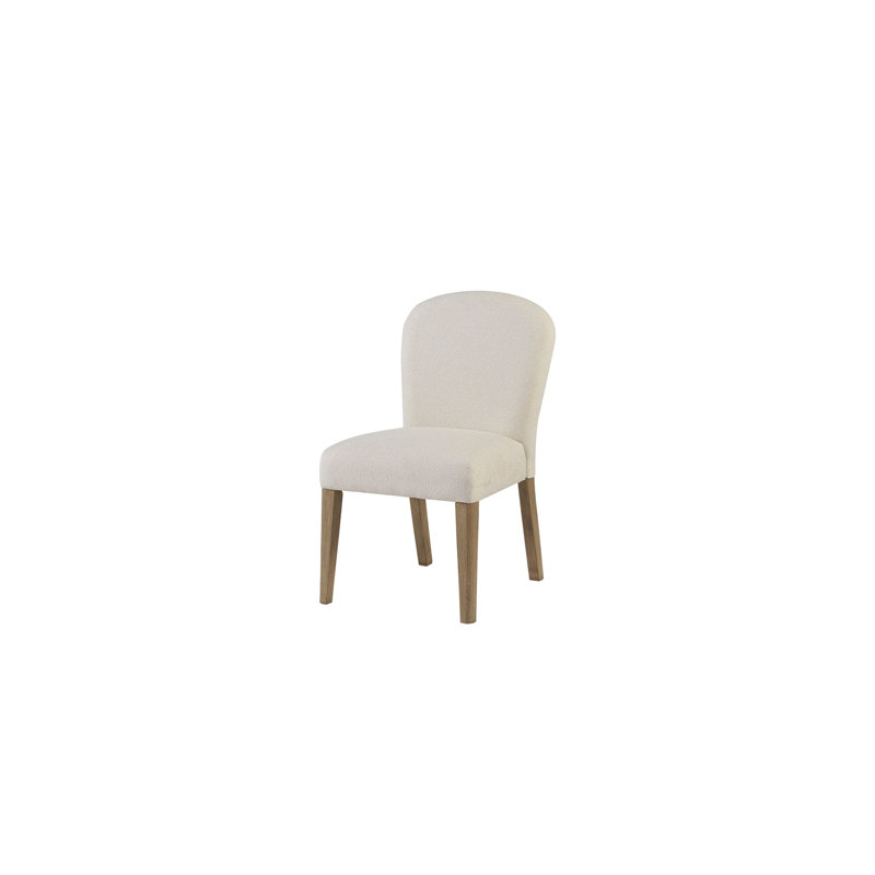 Chaise rembourrée Arch (ensemble de 2), Blanc