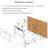 Recessed Electric Heater Fireplace 36", 1400W Power, 5 Brightness Settings Of Flame & Multi Color Options, Timing Feature
