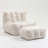 Super Soft Memory Foam Bean Bag Chair with Ottoman, Comfortable and Supportive for Adults, Ideal for Modern Living Spaces-1362056497-1362056495