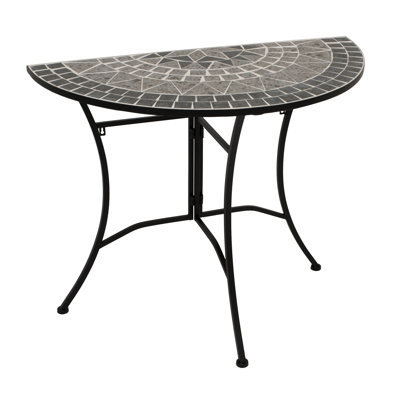 Spence Metal Outdoor Balcony Table , 90cm cm W 45cm cm D