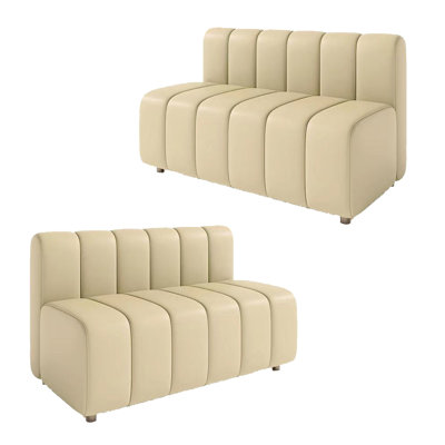 Pushti 47'' Faux Leather Loveseat