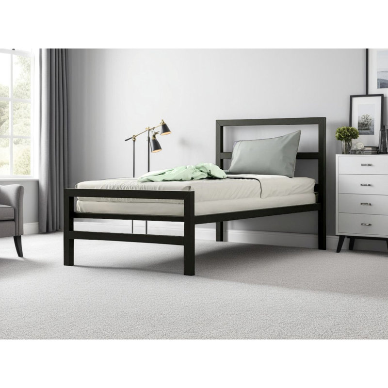 Eaton Bed Frame, Double (4'6), Black