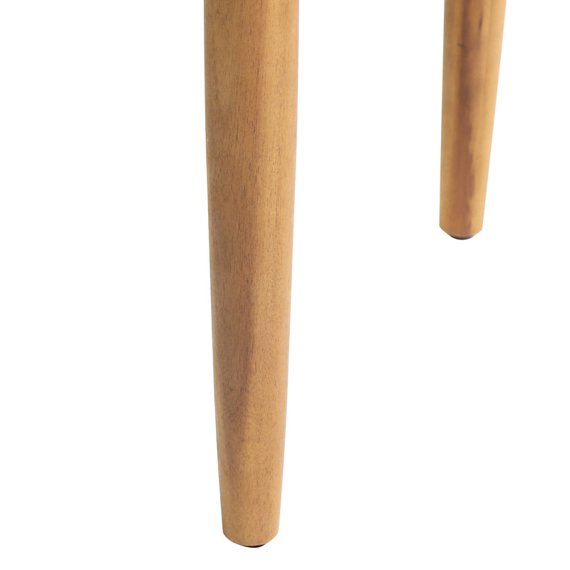 Table d'appoint en bois rustique de 20 po x 20 po x 17,83 po avec élément à lattes 20,42 po x 20,42 po x 17,83 po