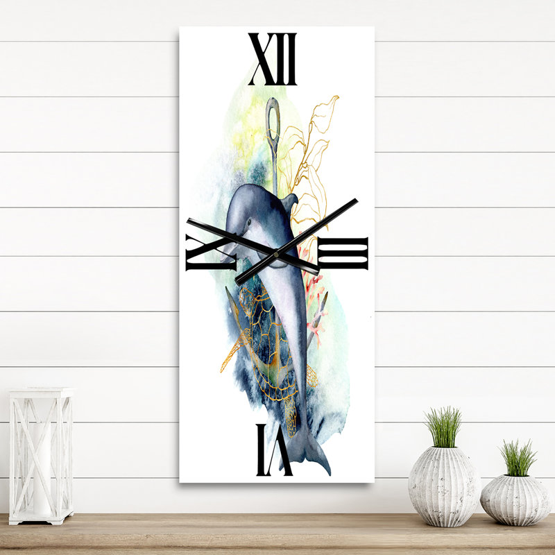 Horloge murale dauphin, Grand