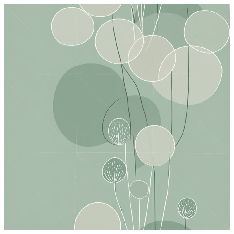 Circles Bedding Abstract Comforter Modern, Twin Extra Long