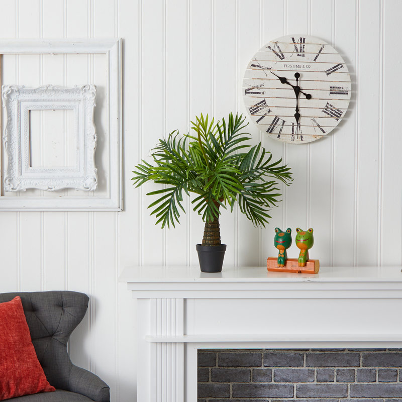 Faux Palm Tree in Pot Liner, 26" H x 22" W x 19" D
