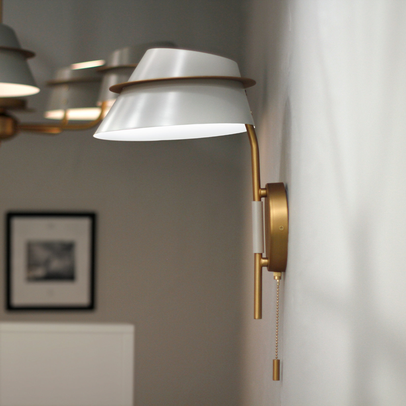 Mirena Single Light Steel Dimmable Wallchiere