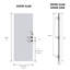Durable Exterior Doors, 36 x 80 Fiberglass 4 Lite Modern Home Entry