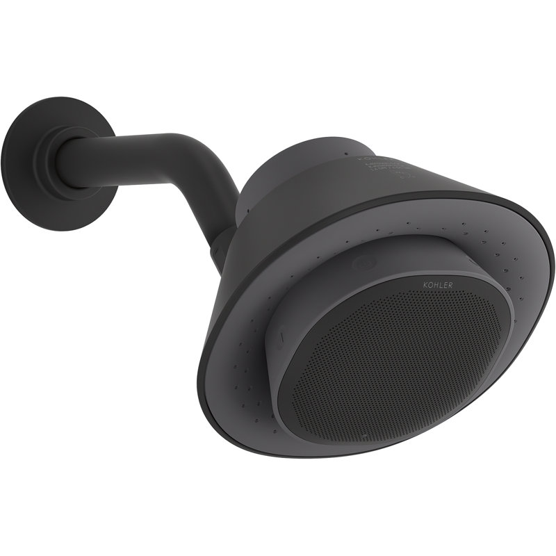 Moxie GPM Full Fixed Shower Head, Matte Black