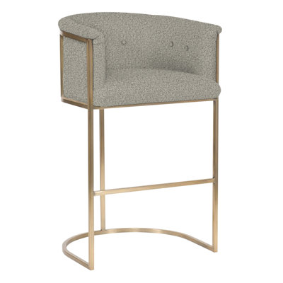 Skye Upholstered Stool with Metal Frame