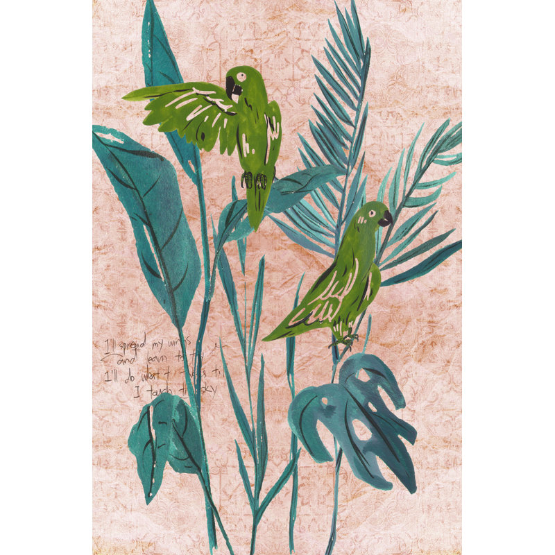 The Tropical Song III by Melissa Wang - Wrapped Canvas Art Prints, 46cm H x 30cm W