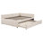 Leto  Modern L-Shaped Upholstered Daybed with Pop-Up Trundle for Bedroom, Guest Room & Living Space-126554024