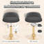 Aieden Upholstered Adjustable Height Counter Stool with Metal Frame-1245175018