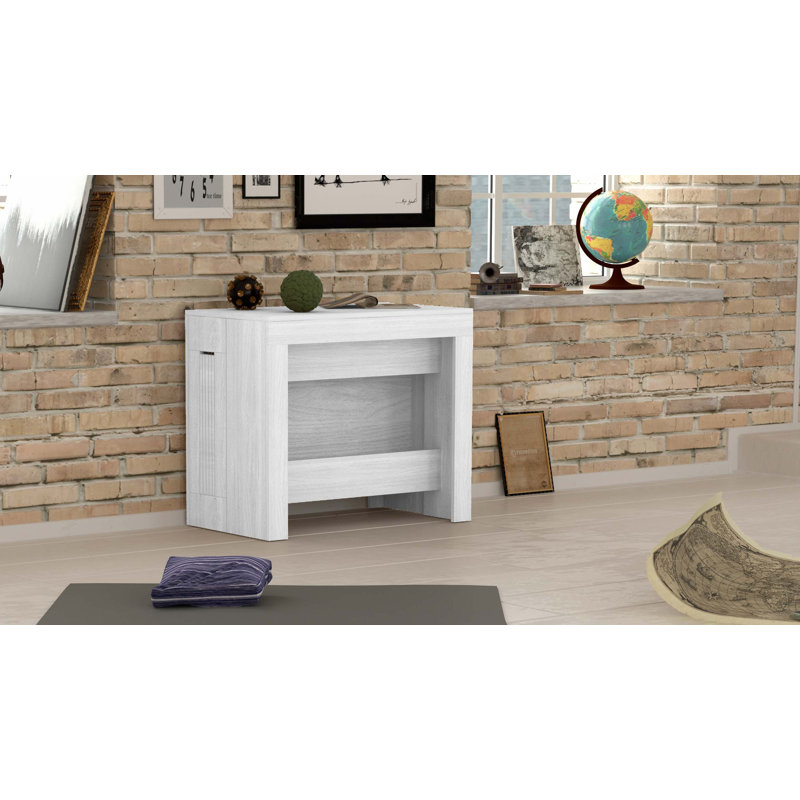 Whittman Extendable Dining Table, White Larch