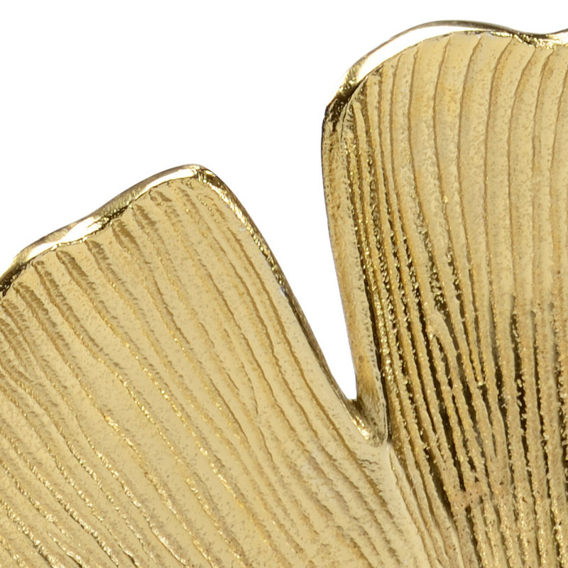 Ginkgo Sculpture, Gold/Black