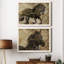 Midnight Stallion - ensemble de 2 peintures sur toile encadrées-1580004104-1580004107