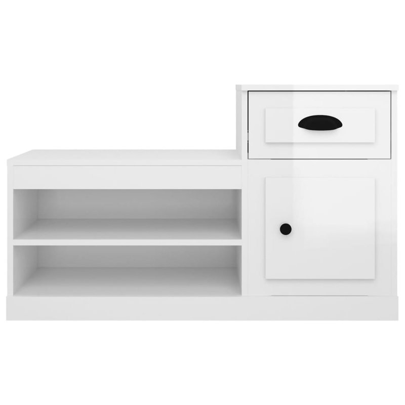 Menzen Shoe Storage Cabinet, High Gloss white