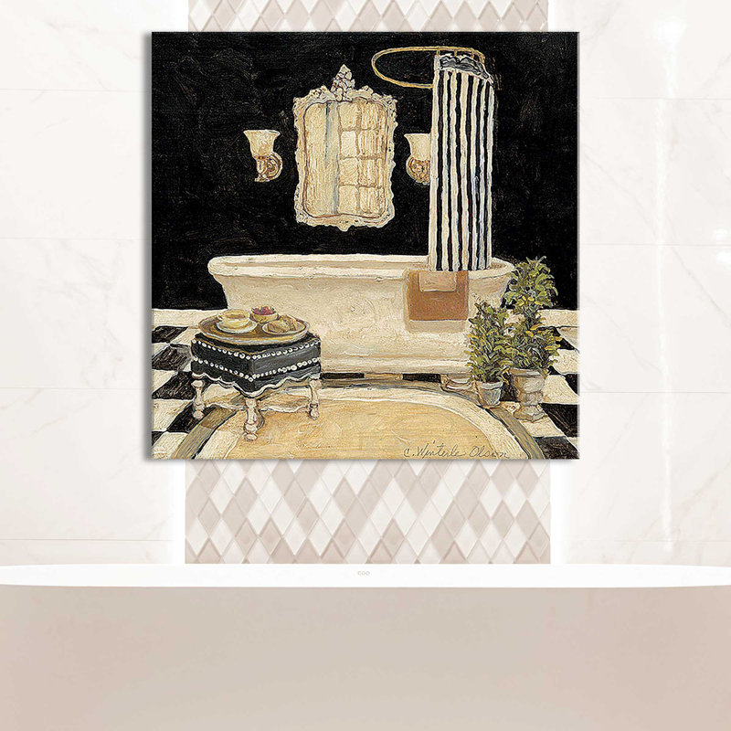 «Maison Bath II (Square)» par Charlene Olson, reproduction, Toile tendue, H 28 po x l 28 po x P 1,5 po