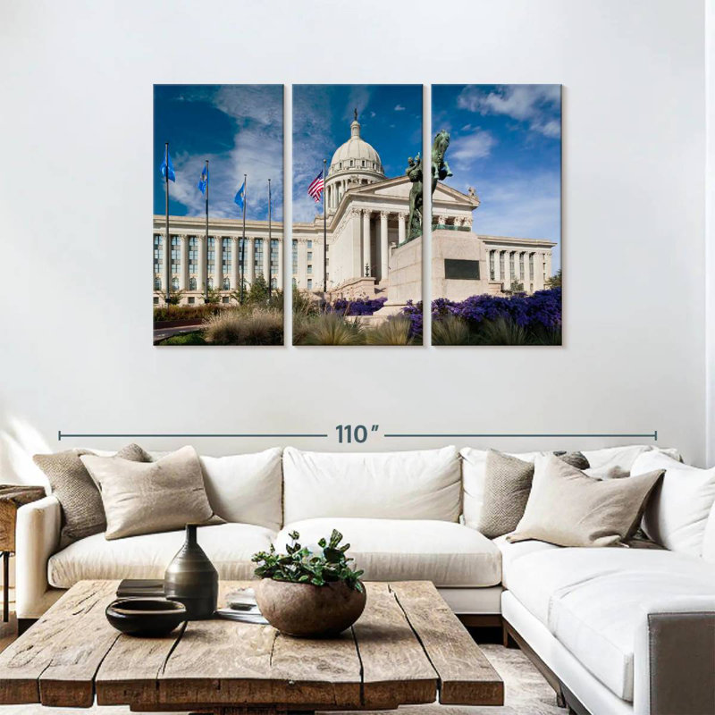 Rorry Oklahoma State Capitol, 48" H x 74" W
