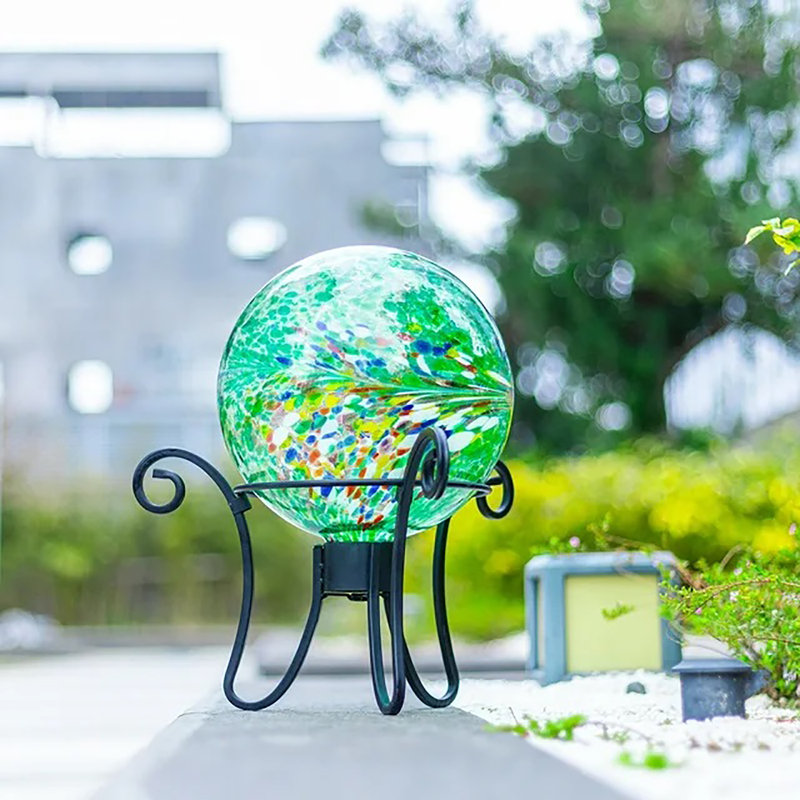 Boule de regard en verre Rovanio, Vert