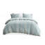 Ensemble de housse de couette en jacquard de coton double / grand 3 pièces avec conception réversible et entretien facile-119068631-119068628