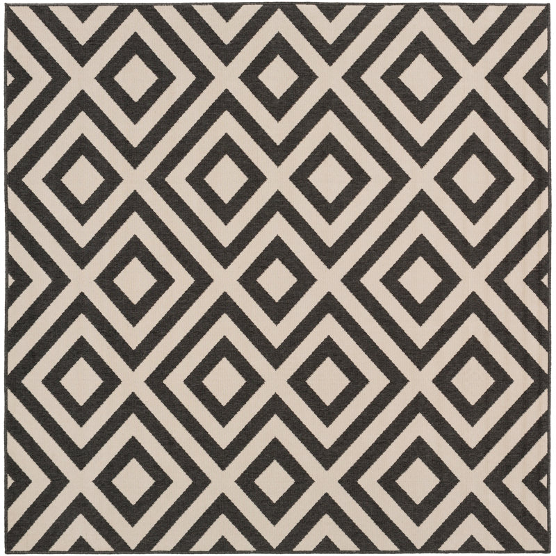 Awena Indoor/Outdoor Geometric Area Rug, Square 8'9"