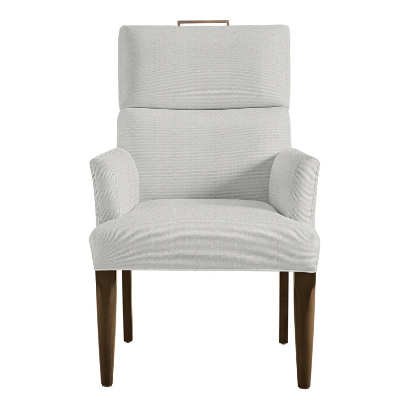 Thom Filicia Home Fabric Tight Back Arm Chair, Callaloo Cotton, Havana