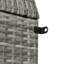 Armoire de rangement 72 po en osier avec tablettes-681905643