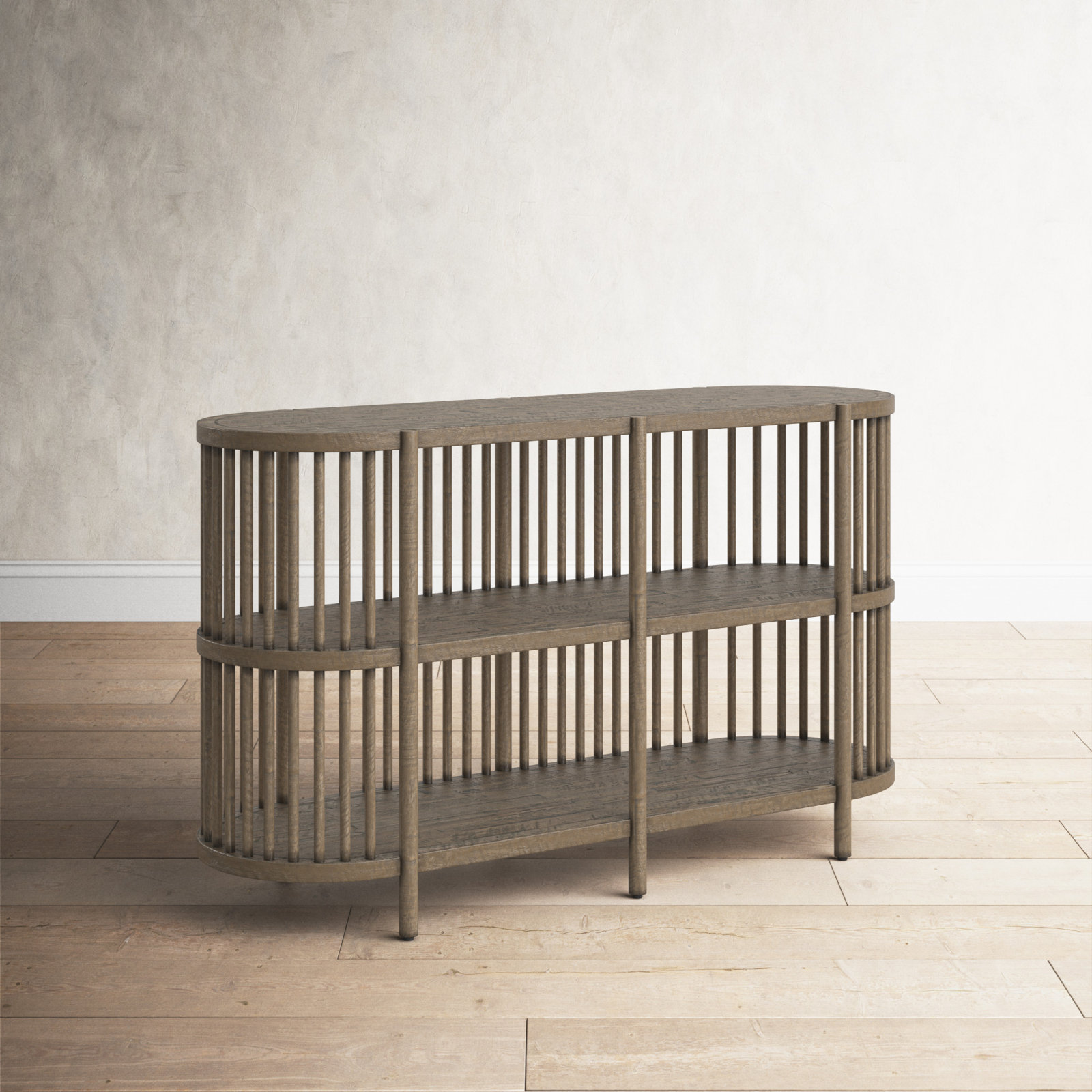 Charnock Wide Acacia Solid Wood, Chestnut, 32"H x 54"W x 18"D