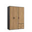 Laur 3 Door Manufactured Wood Wardrobe