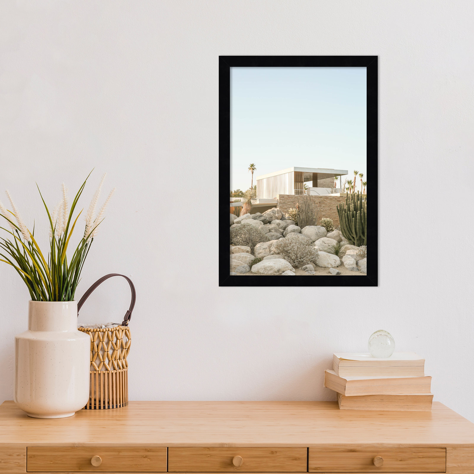 Rochefort "Kaufmann House 02" Print, Black, 17" H x 12" W