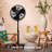 16" Outdoor Misting Manual Oscillating Stand Fan with Hose Connection, 3 Speeds