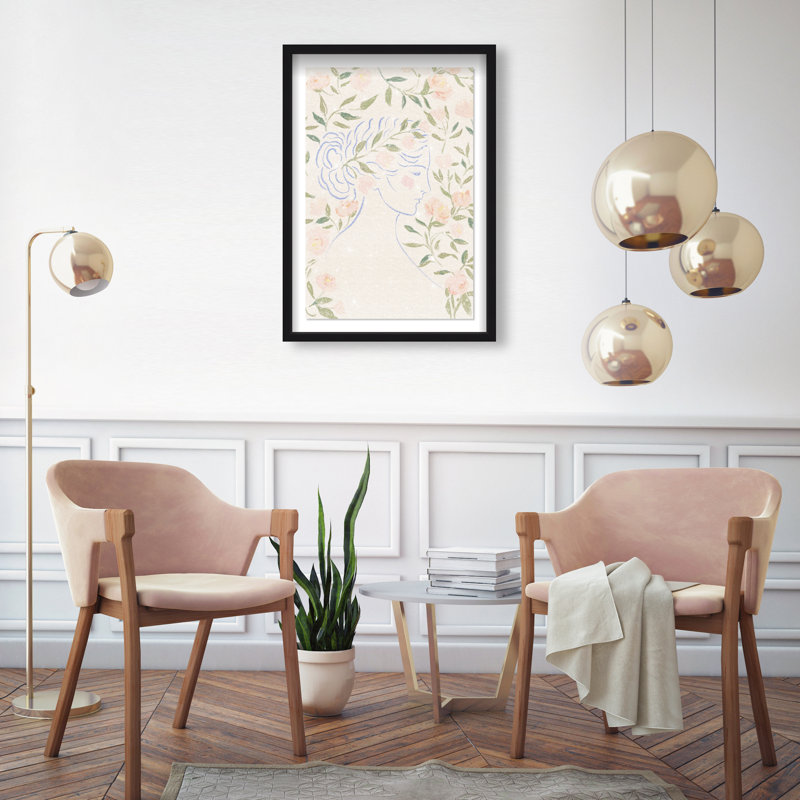 Blooming Hera Print by Oliver Gal, 16.5"H x 11.5"W, Black Shadowbox