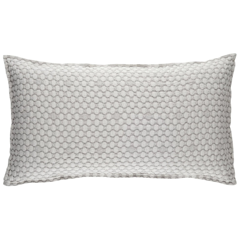 Lodi Matelasse Sham, King, Silver