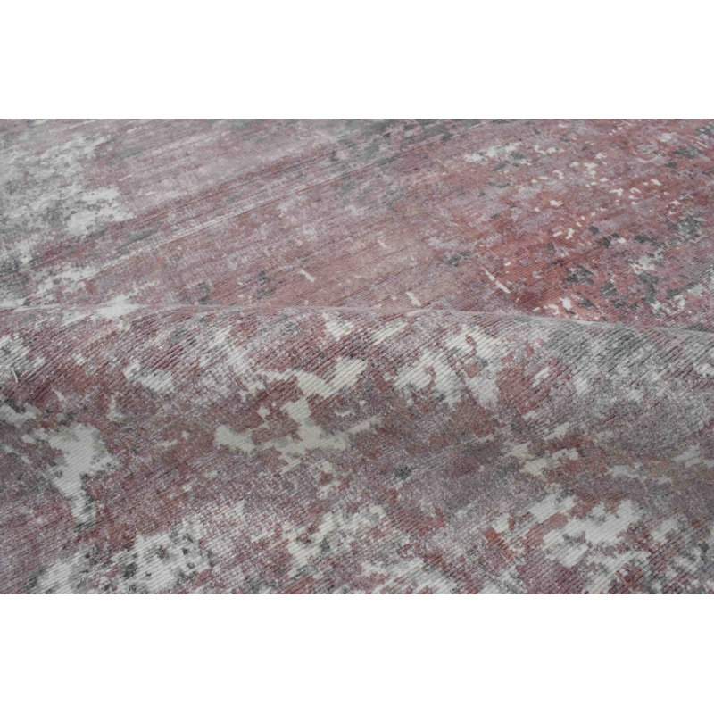 Tapis rouge tissé à la main à plat