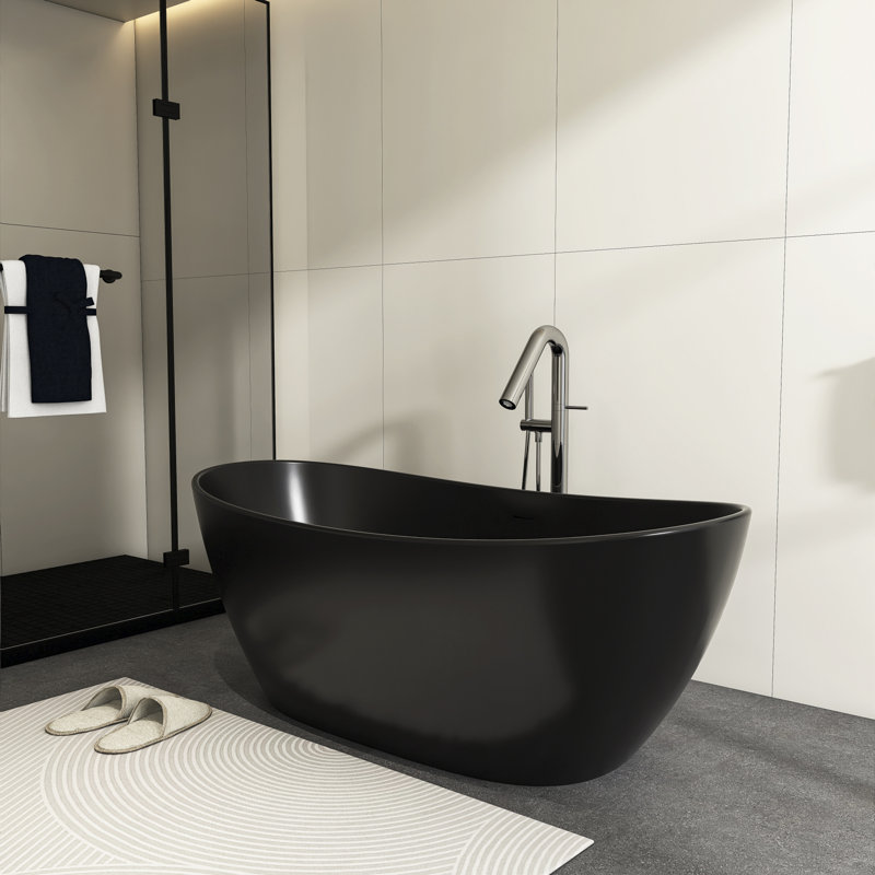 Baignoire moderne autoportante à surface solide et confortable pour la famille et l'hôtel