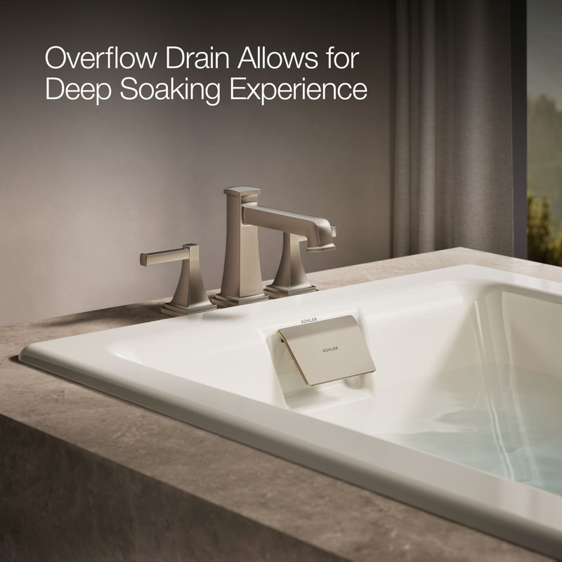 Tea-for-Two® 72-In Heated Bubblemassage Air Bath, Biscuit