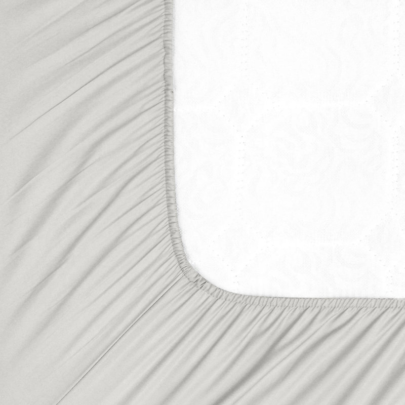 100% Cotton Sateen Luxurious 1200 Thread Count 4-Piece Sheet Set, King, Platinum