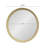 D20x1.5" Transitional Mango Wood Wall Mirror - Solid Framed Decor for Bathroom & Entryway Console