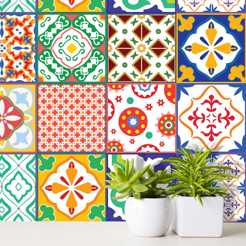 Emeree 15cm W x 15cm L PVC Peel and Stick Mosaic Tile