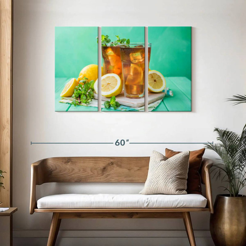Yarlin Lemon Iced Tea, 28" H x 45" W