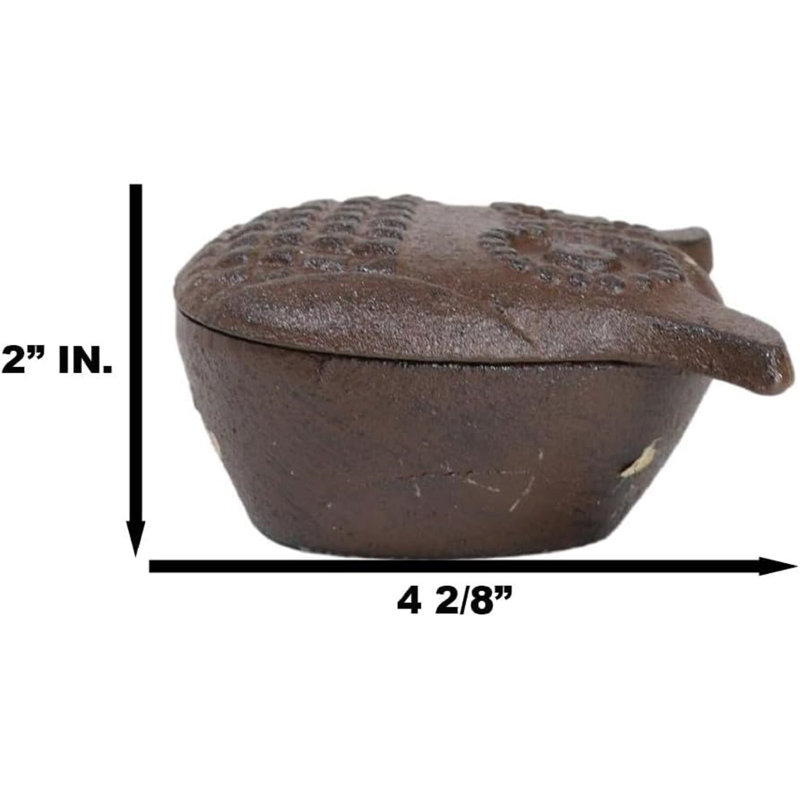 Figurine boîte fantaisie en fonte