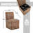 Set of 2 Swivel Upholstered Dining Chairs with Wheels, Hidden Storage, and Modern Design-355788370